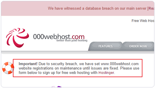000webhost 000webhost數(shù)據(jù)泄露 000webhost被黑 <a href=http://www.mpian.cn target=_blank class=infotextkey>網(wǎng)站優(yōu)化</a>